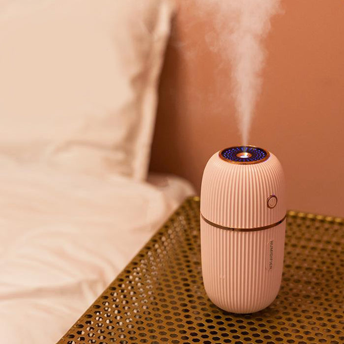 300ml Mini Air Humidifier Portable Mist Sprayer Car Home Wellness