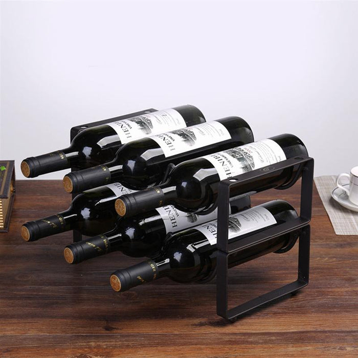 Vintage Wire Design Wine Rack Home Decor