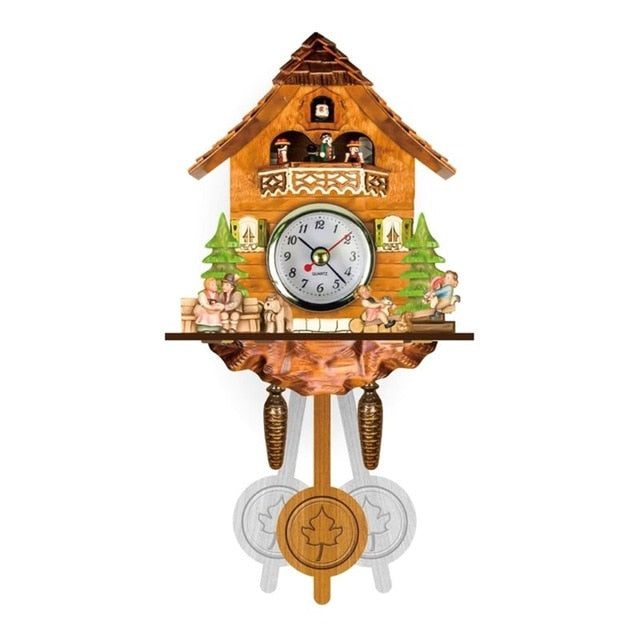 Wooden Aces Decor Cuckoo Wall Clock