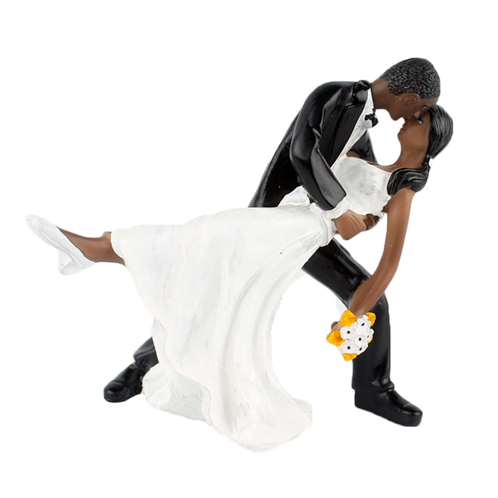 Cake Toppers Bride and Groom Funny Figurines Home Desk Decoration