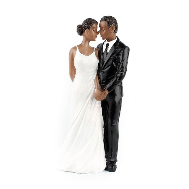 Cake Toppers Bride and Groom Funny Figurines Home Desk Decoration