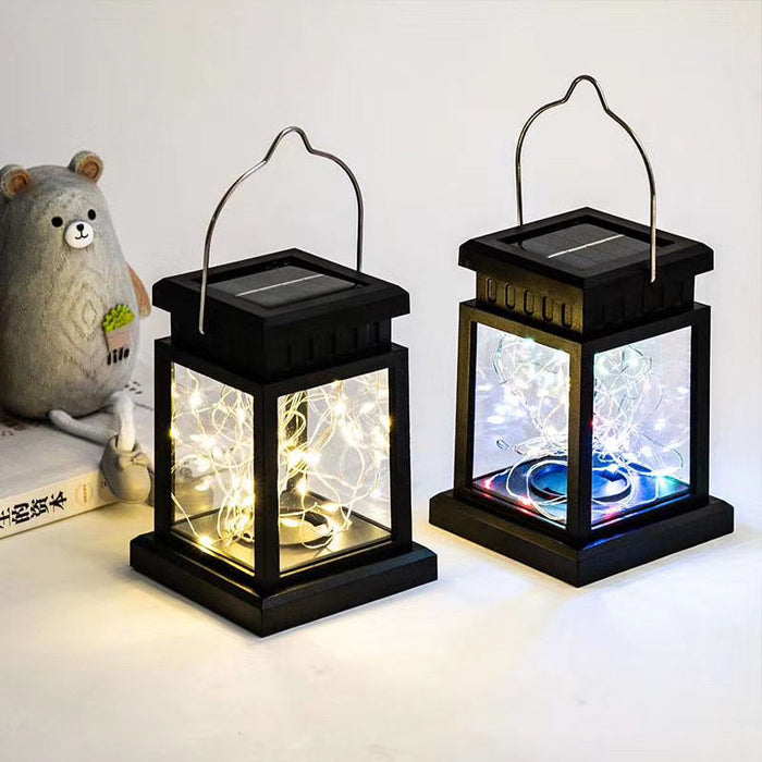 Solar Powered LED Twinkle Candle Lantern Outdoor Light
