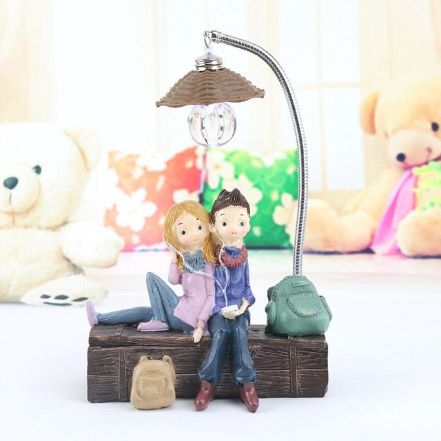 Creative Boy and Girl LED Night Lamp