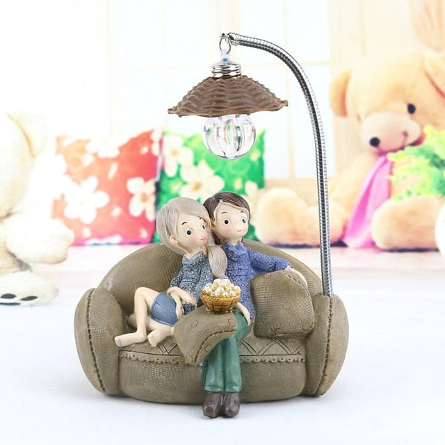 Creative Boy and Girl LED Night Lamp
