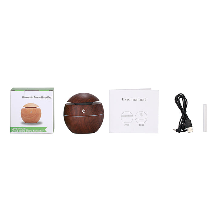 130ML USB Aroma Oil Diffuser Ultrasonic 7 Color Home Wellness