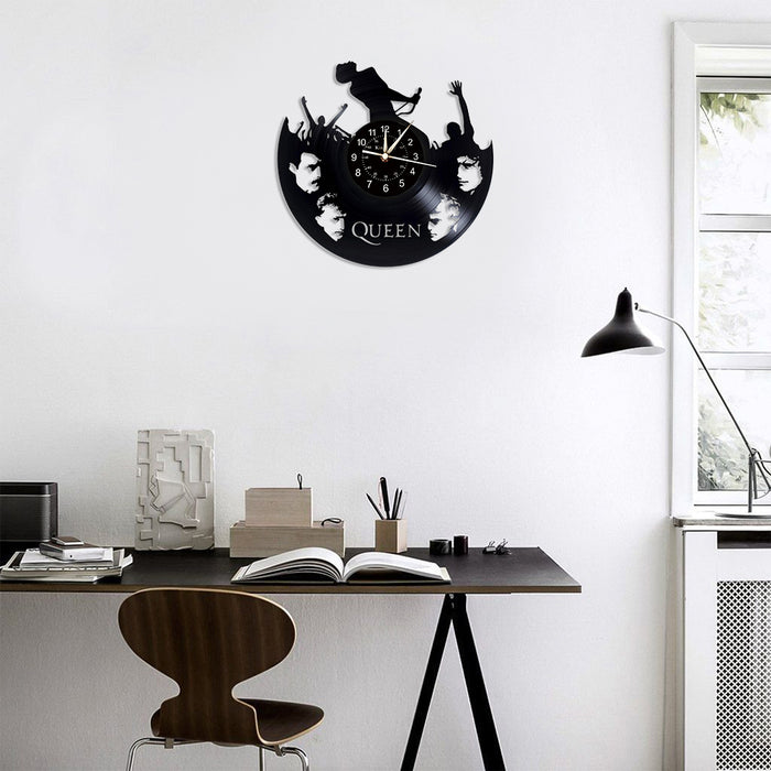 Queen Band Silhouette Vinyl Wall Clock