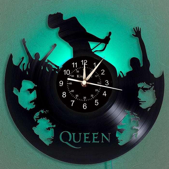 Queen Band Silhouette Vinyl Wall Clock