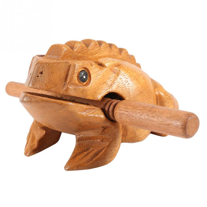 Wooden Lucky Charm Frog Home Desk Decoration