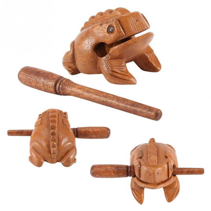Wooden Lucky Charm Frog Home Desk Decoration