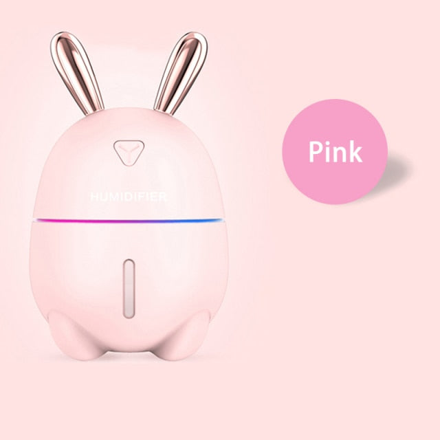 300ML Air Humidifier Cute Rabbit Design Home Wellness