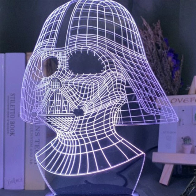 3D Darth Vader Table Lamp Desk Decor