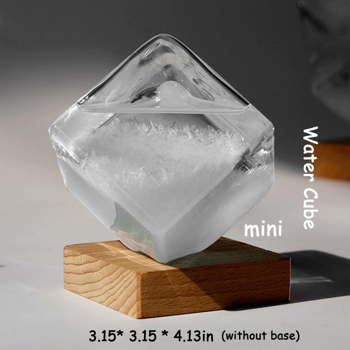 Water Cube Glass Home Office Decor