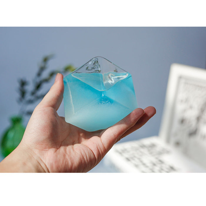 Water Cube Glass Home Office Decor