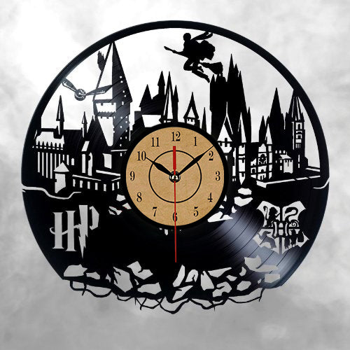 Harry Potter Vinyl Record Modern Wall Clock