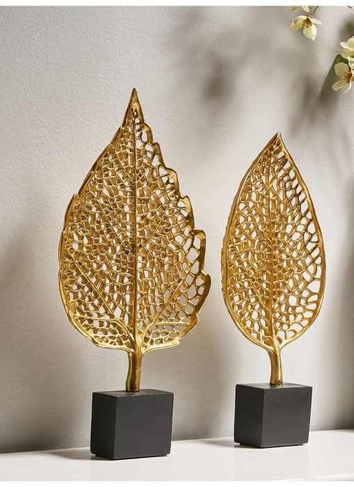 Resin Leaf Design Home Office Decor