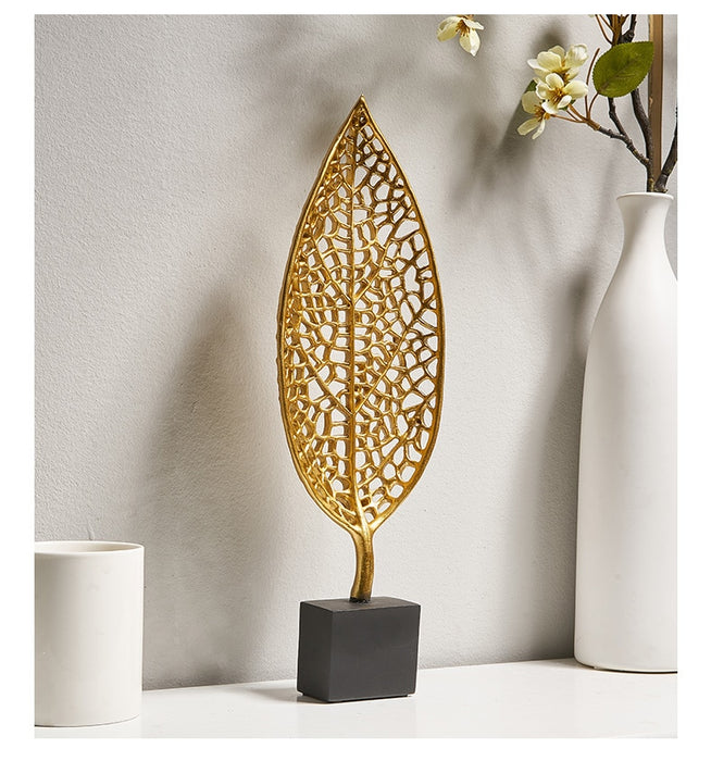 Resin Leaf Design Home Office Decor