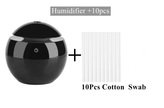 130ML USB Aroma Oil Diffuser Ultrasonic 7 Color Home Wellness