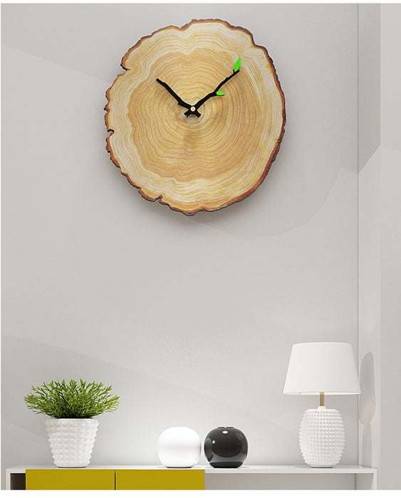 Wooden Heart Wood Design Wall Clock