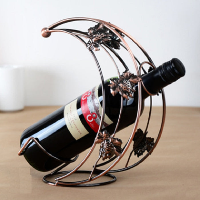 Creative Moon Style Iron Wine Bottle Holder