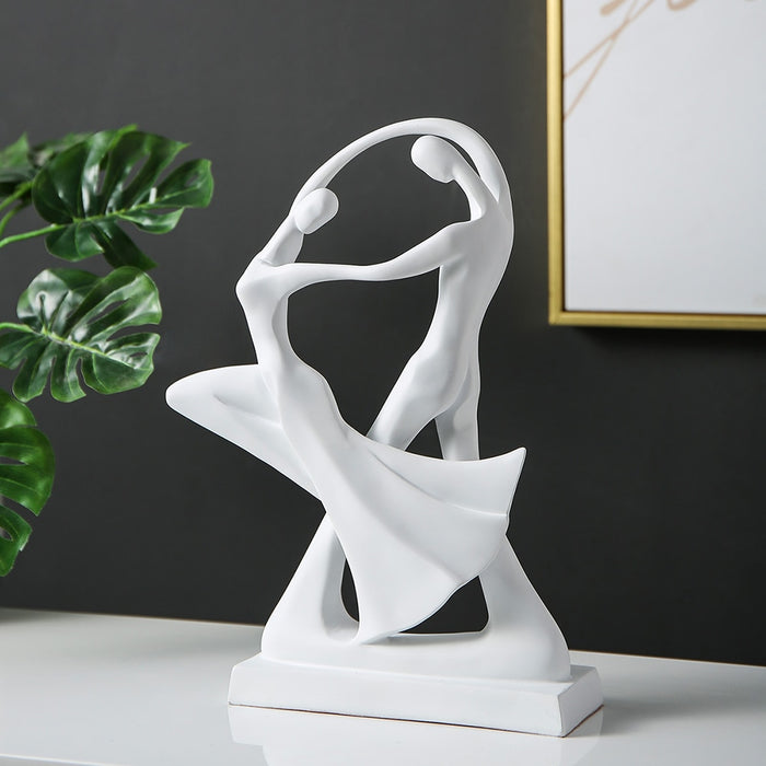 Simple Dancing Resin Sculpture Home Desk Decoration