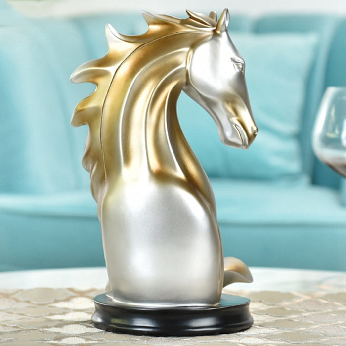 Gold SeaHorse Design Wine Holder Home Decor