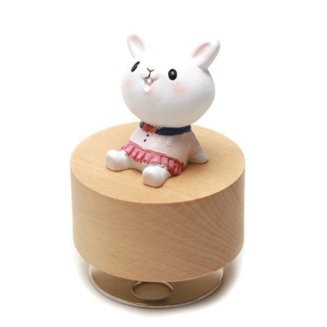 Creative Resin Animals Music Box Home Decor