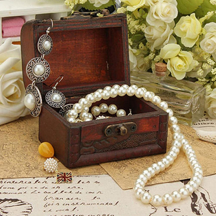 Vintage Chest Type Jewelry Box Organizer