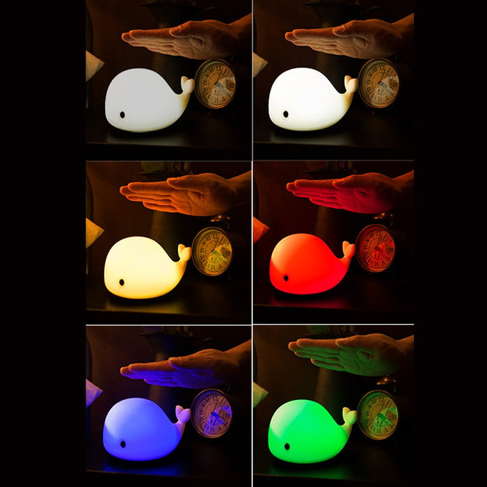 Cute LED Whale Desk Light Home Decor