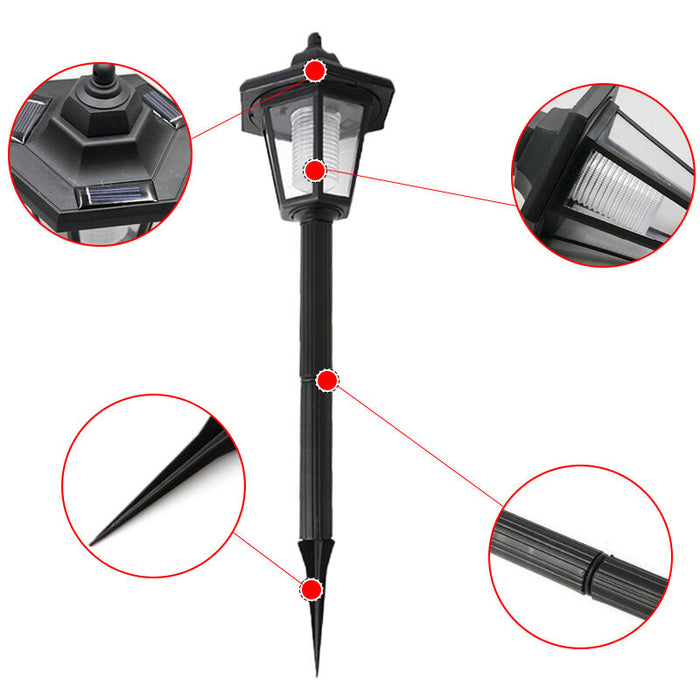 Waterproof Solar Power LED Lamp Post Outdoor Light
