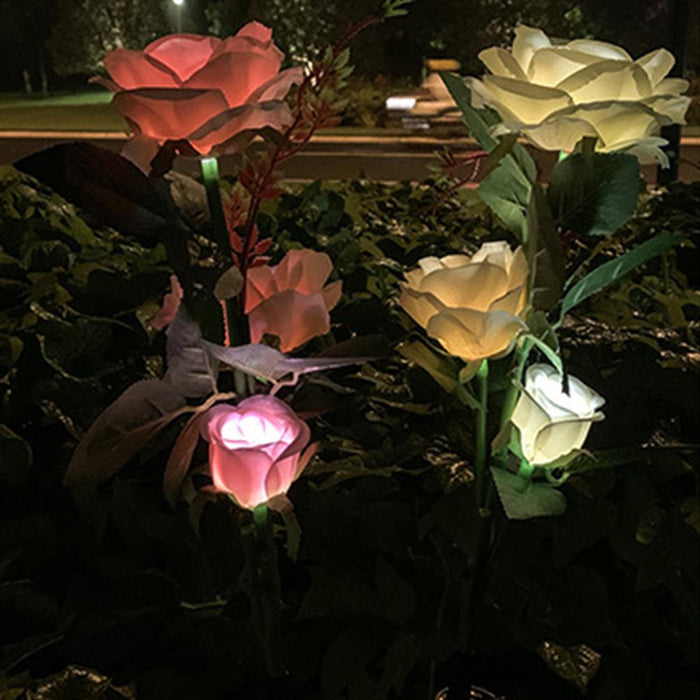 Solar Rose Waterproof LED Outdoor Light