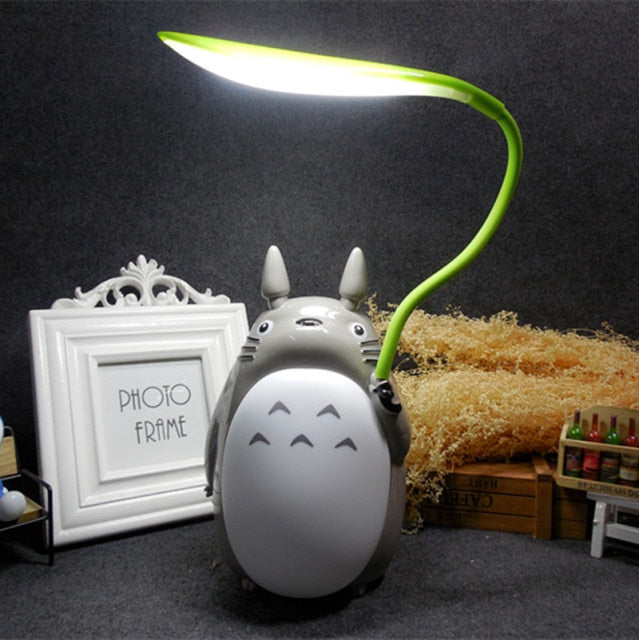 Anime Totoro Fan and Lamp USB Rechargeable Desk Light Home Decor