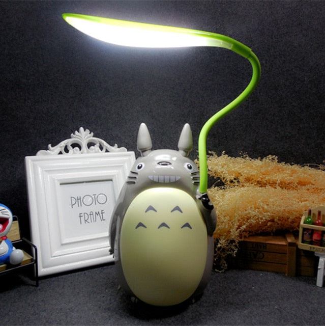 Anime Totoro Fan and Lamp USB Rechargeable Desk Light Home Decor