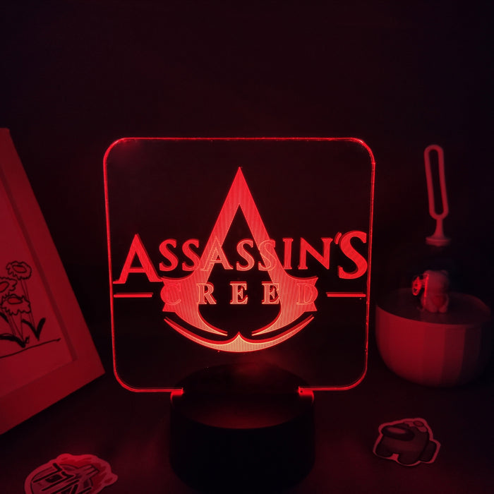 Game Assassin's Creed LOGO 3D Desk Light Home Decor