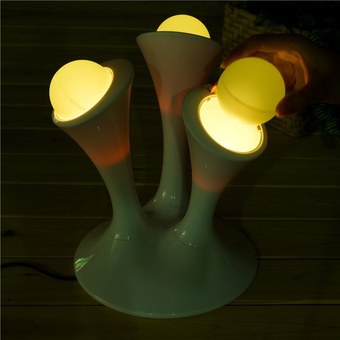 Creative Removable Fluorescent LED Desk Light Home Decor