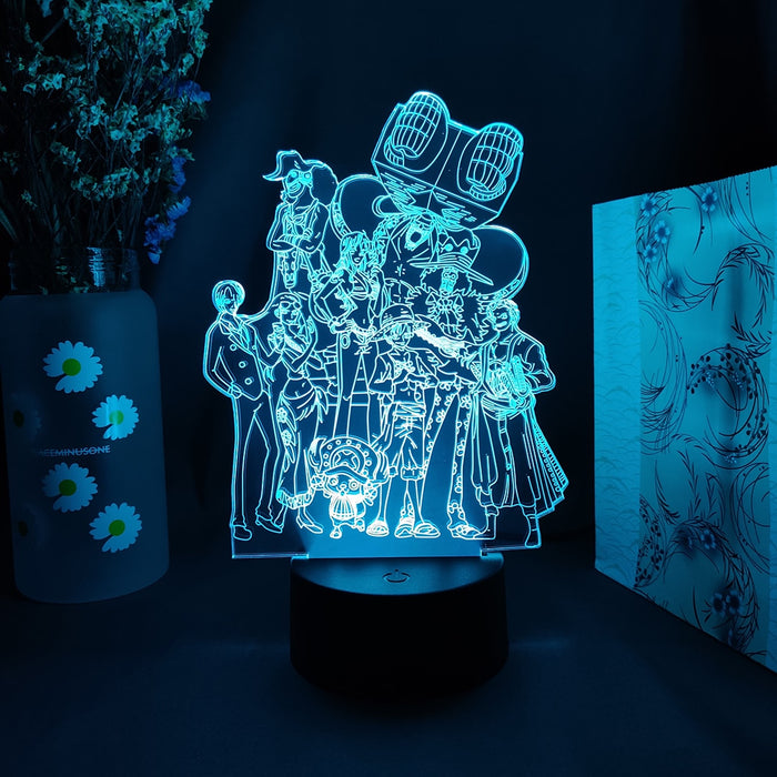 Anime One Piece Hero's LED Color Changing Desk Light Home Decor