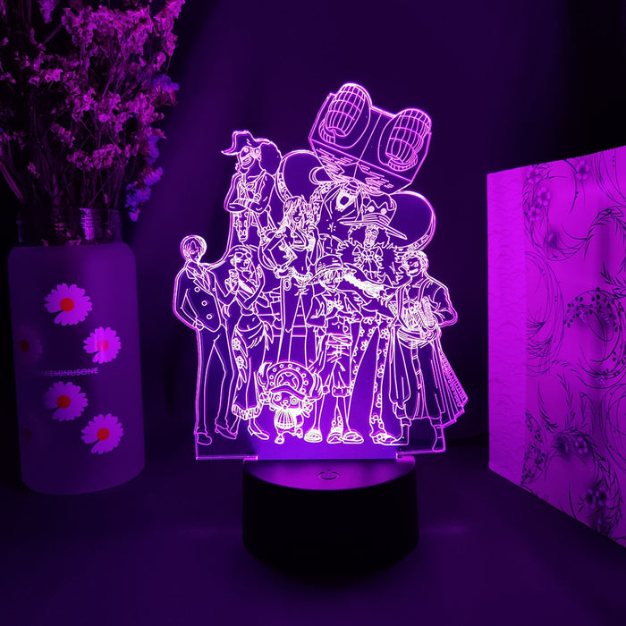 Anime One Piece Hero's LED Color Changing Desk Light Home Decor