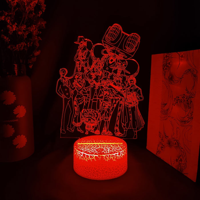 Anime One Piece Hero's LED Color Changing Desk Light Home Decor