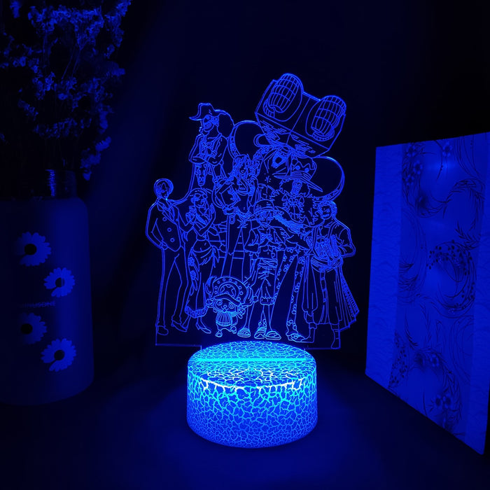 Anime One Piece Hero's LED Color Changing Desk Light Home Decor