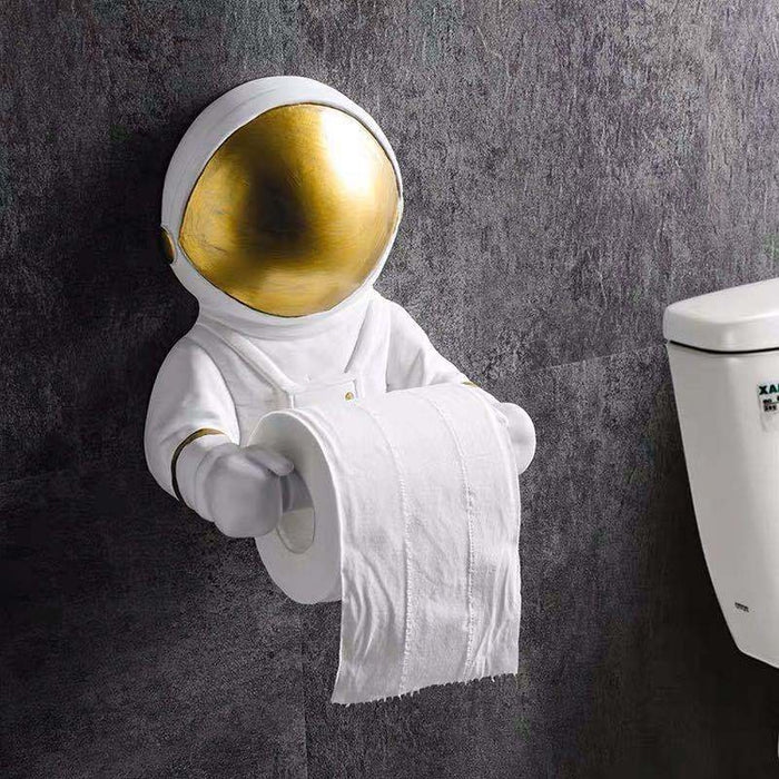 Resin Astronaut Tissue Holder Wall Decoration