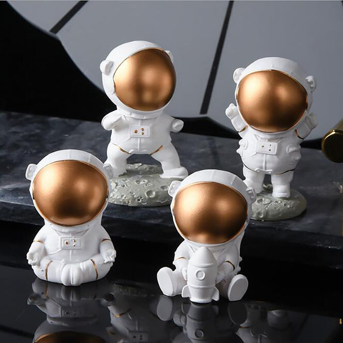 Cute Mini Astronaut Figurines Home Desk Decoration