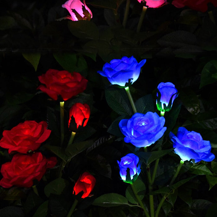 Solar Rose Waterproof LED Outdoor Light