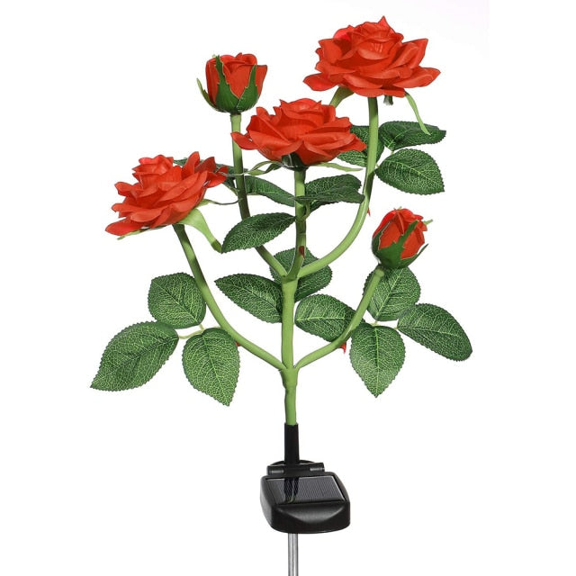 Solar Rose Waterproof LED Outdoor Light