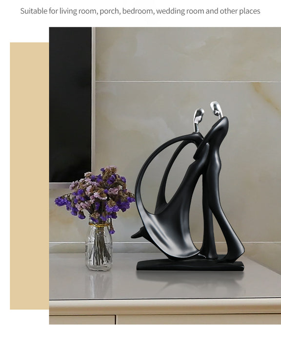 Simple Dancing Resin Sculpture Home Desk Decoration