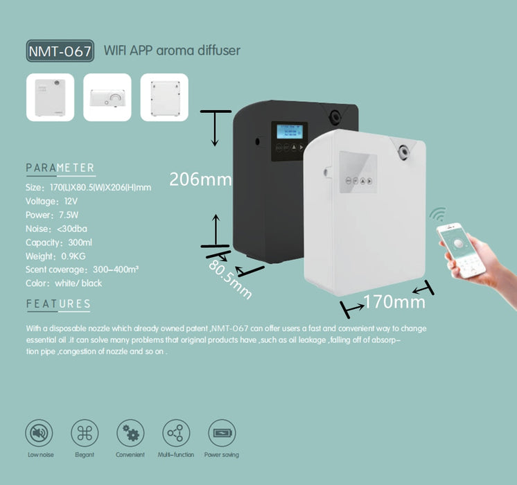 Portable 100ml Aroma Oil Diffuser Machine Home Wellness