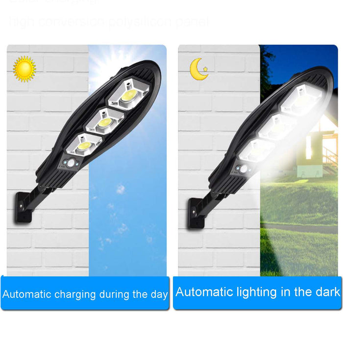 LED Solar Motion Sensor Waterproof with Remote Control Outdoor Light