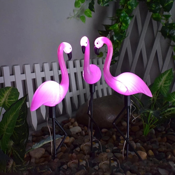 Solar Power Flamingo LED Outdoor Light