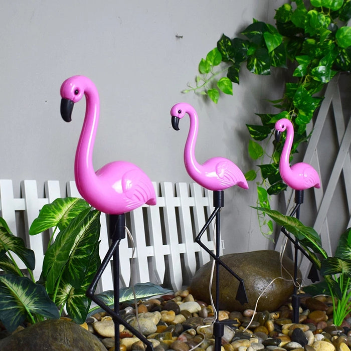 Solar Power Flamingo LED Outdoor Light