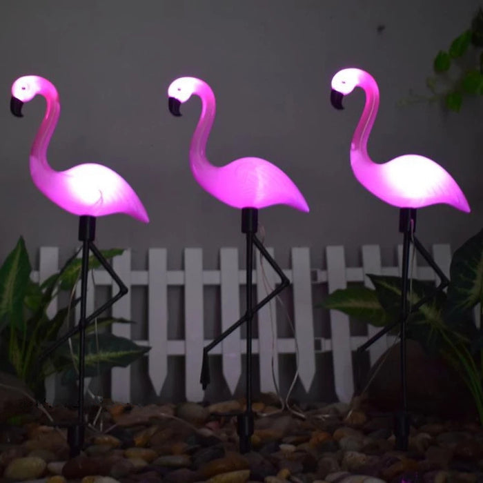 Solar Power Flamingo LED Outdoor Light