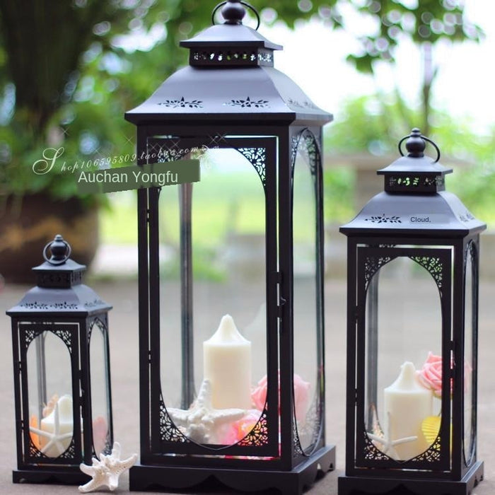 Metal Candlestick Holder Outdoor Light