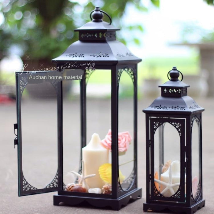 Metal Candlestick Holder Outdoor Light